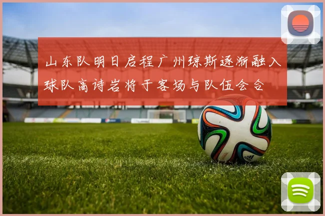 山东队明日启程广州琼斯逐渐融入球队高诗岩将于客场与队伍会合